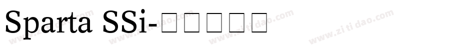 Sparta SSi字体转换